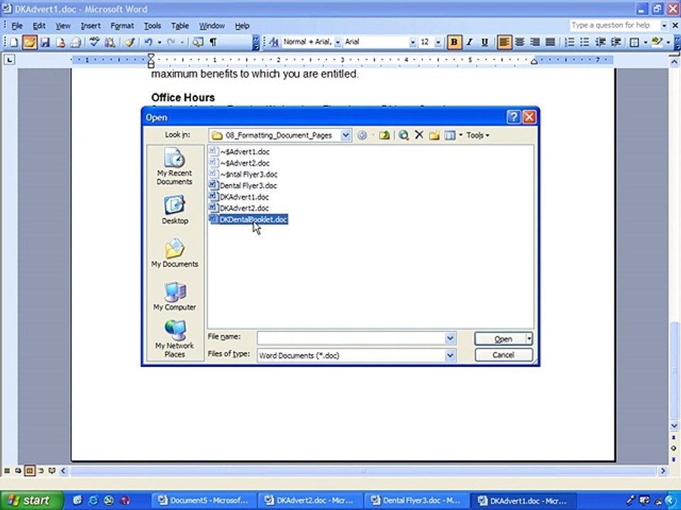Ms Word 2003 Training- TOC_Indexes (Part 36)