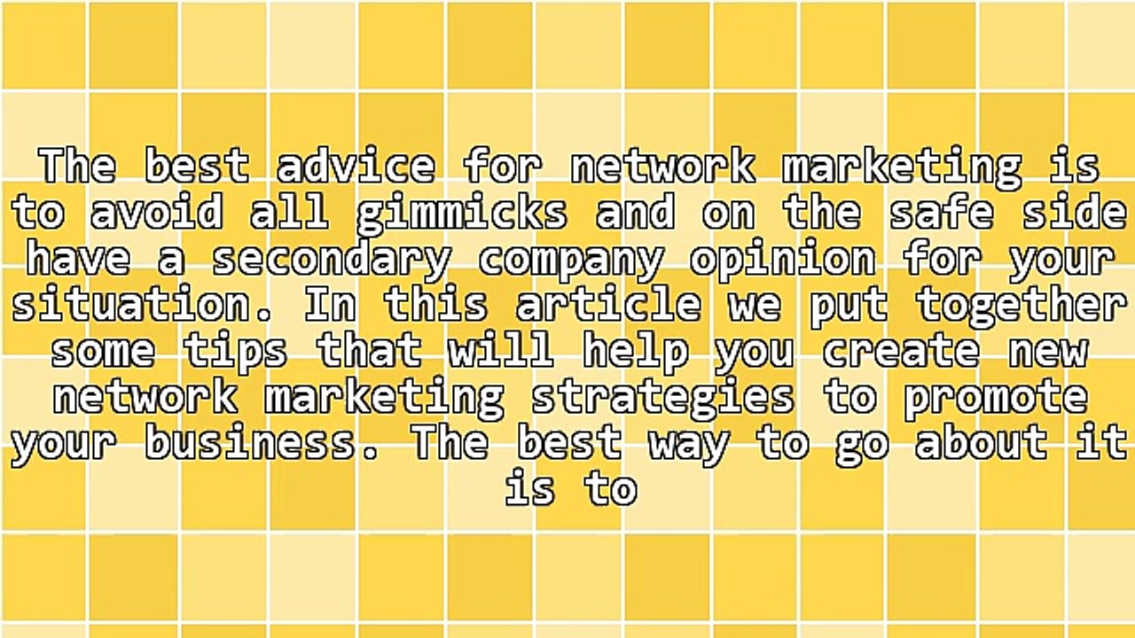 Listen To This Network Marketing Tips