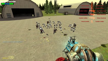 Garry's Mod Poison Zombie vs Combine Elite