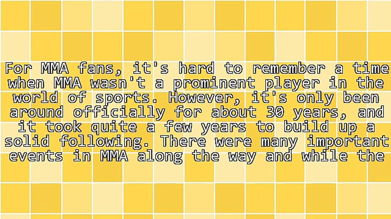 Pivotal Moments In MMA History