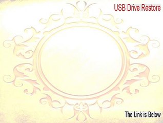USB Drive Restore Serial [usb drive restore deleted files 2015]