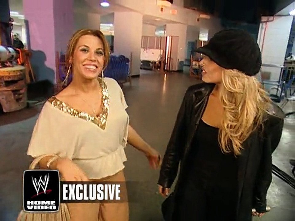 Trish Stratus & Mickie James Backstage After NYR 2006
