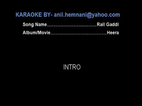 SADDI RAIL GADDI PUNJABI KARAOKE-HEERA