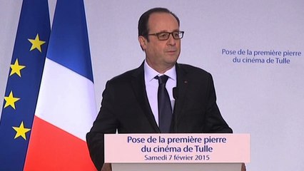 Discours à la suite de la pose de la première pierre du cinéma de Tulle