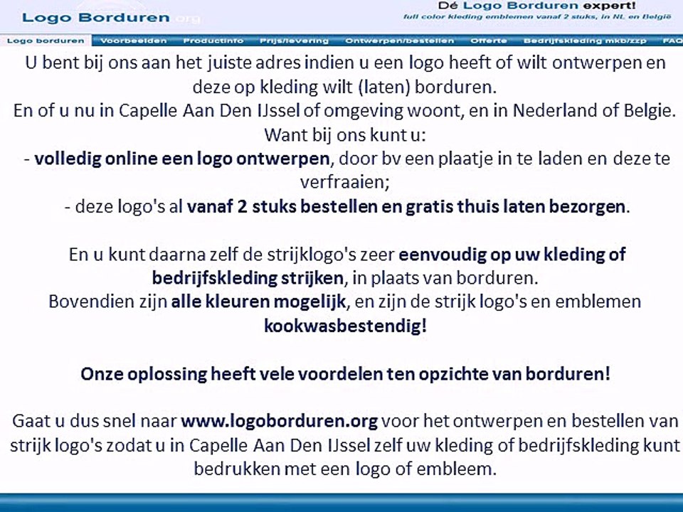 Logo op kleding borduren in Capelle Aan Den IJssel