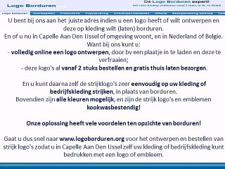Logo op kleding borduren in Capelle Aan Den IJssel