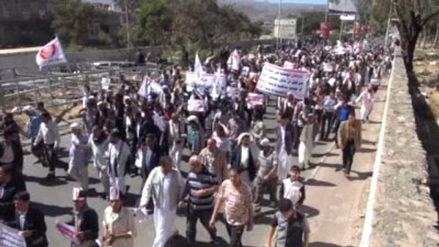 Yemen'de Husi Karşıtı Gösteriler