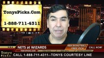 Washington Wizards vs. Brooklyn Nets Free Pick Prediction NBA Pro Basketball Odds Preview 2-7-2015