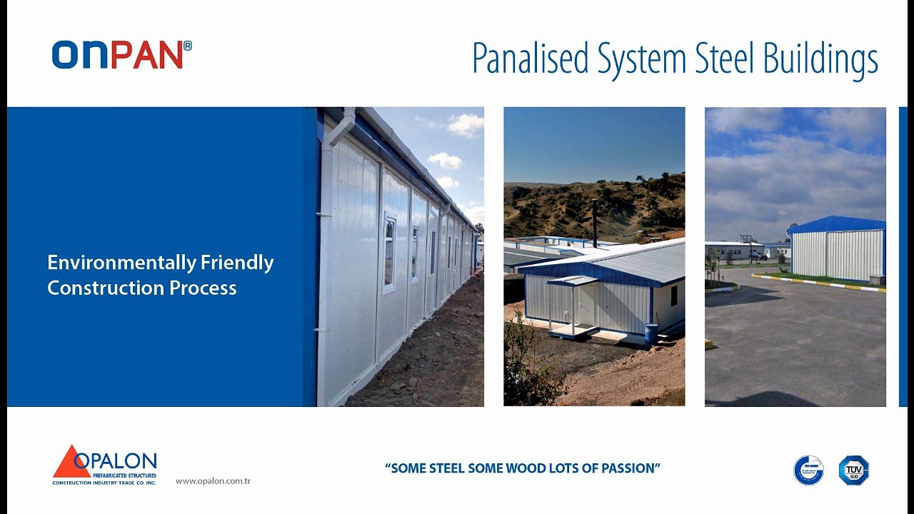 OPALON préfabriqués Conteneur acier structure modulaire bâtiment ONPAN