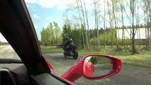 Ferrari 458 Italia vs Suzuki Hayabusa Turbo