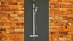 PREMIER COLOUR CHANGE LED SQUARE THERMOSTATIC EXPOSED SHOWER MIXER CHROME