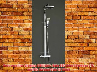 Télécharger la video: PREMIER COLOUR CHANGE LED SQUARE THERMOSTATIC EXPOSED SHOWER MIXER CHROME