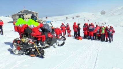 Erciyes'te "Dağ ve Çığ Kurtarma" Tatbikatı