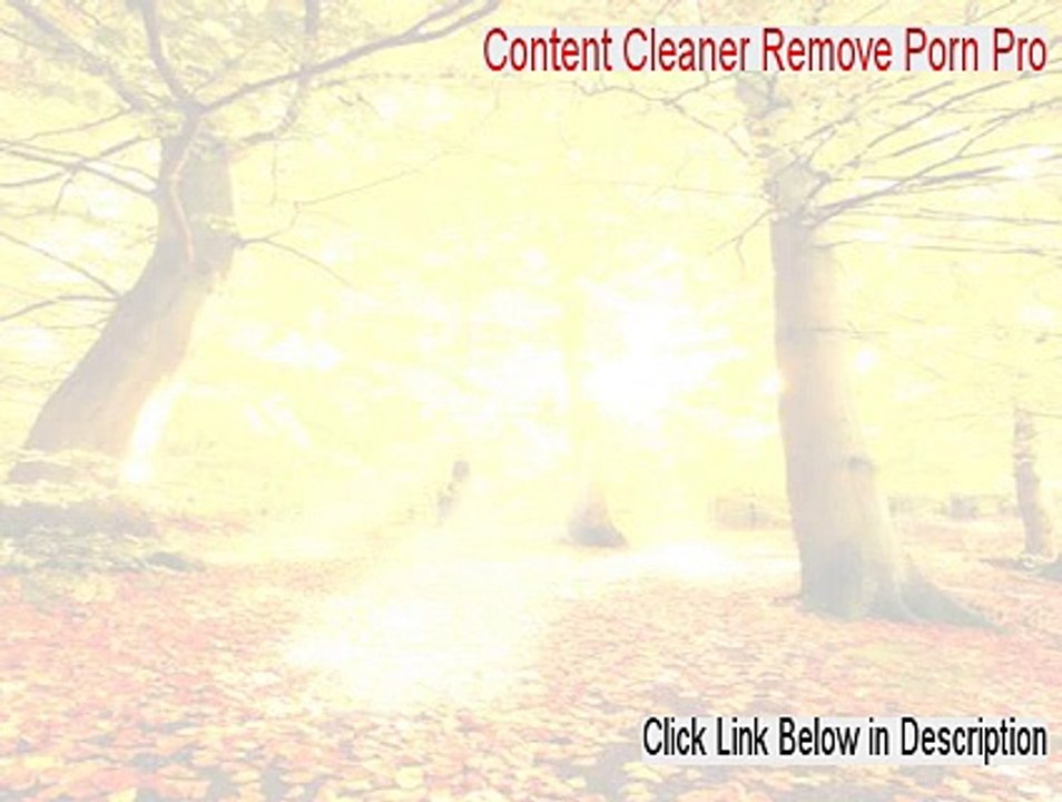 Content Cleaner Remove Porn Pro Key Gen [Risk Free Download 2015]