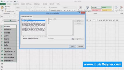 10.Listas personalizadas en Excel (Clase 10 de 25)