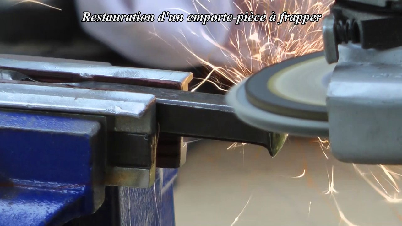 Tuto sellerie harnachement cuir : restauration et affûtage d'un emporte-pièce Blanchard ancien pour cuir