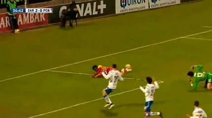 Sandro Ramírez falla el penalty vs Zaragoza @nogolipo