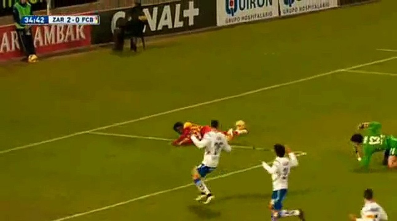 Sandro Ramírez falla el penalty vs Zaragoza @nogolipo