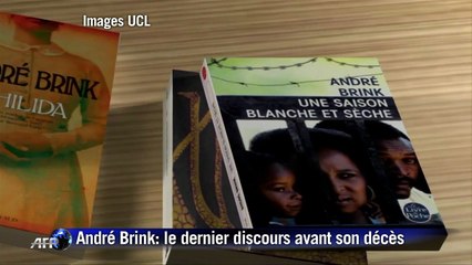 André Brink: le dernier discours avant son décès