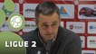 Conférence de presse Valenciennes FC - AJ Auxerre (1-2) : Bernard  CASONI (VAFC) - Jean-Luc VANNUCHI (AJA) - 2014/2015