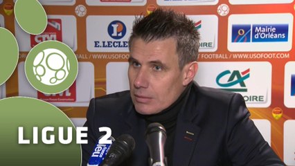 Conférence de presse US Orléans - Châteauroux (1-0) : Olivier FRAPOLLI (USO) - Pascal GASTIEN (LBC) - 2014/2015