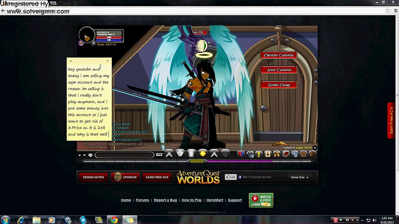 Buy Sell Accounts - Aqw Account For Sale(1)