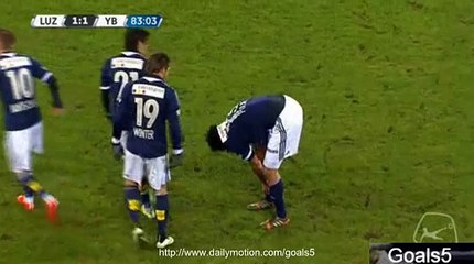 Puljic T Goal Luzern 1 - 1 Young Boys Swiss Super League 7-2-2015