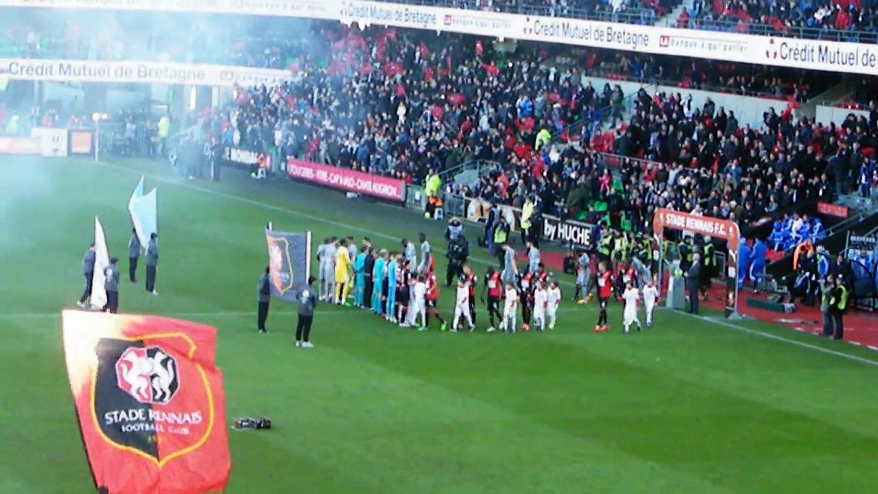 07/02/15 : SRFC-OM : entrée des équipes