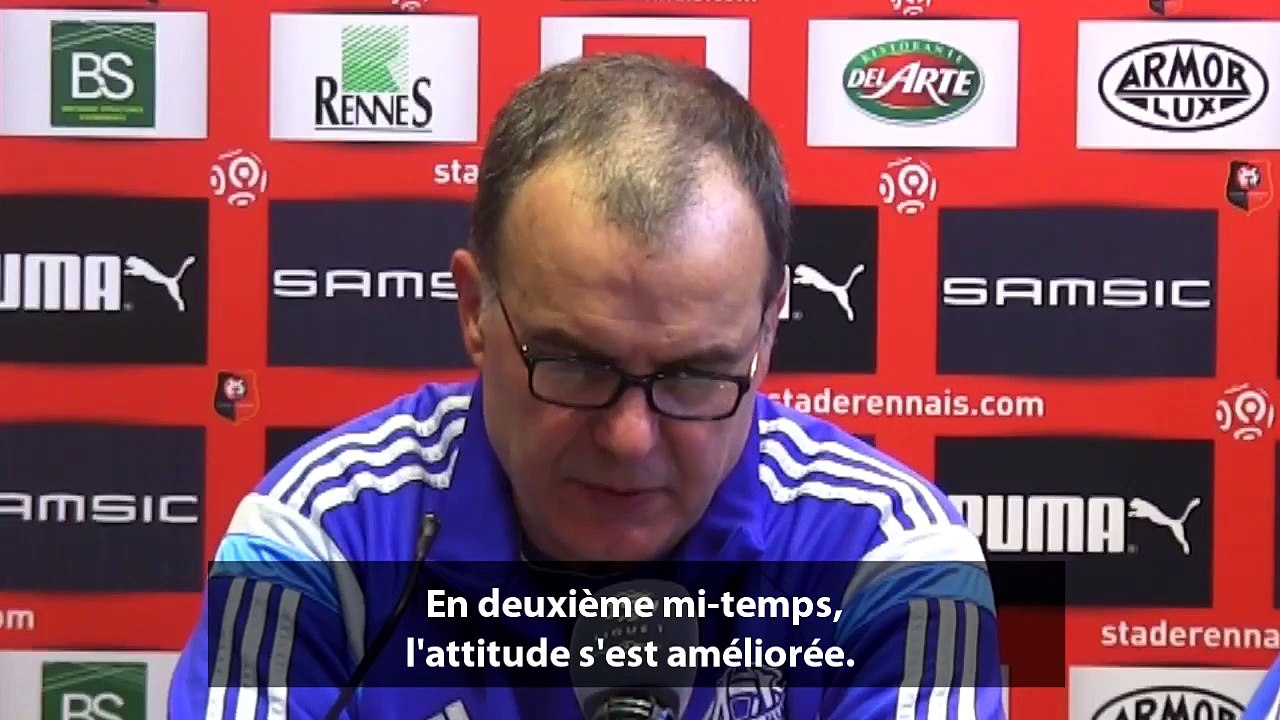 La réaction de Bielsa après Rennes-OM (1-1)