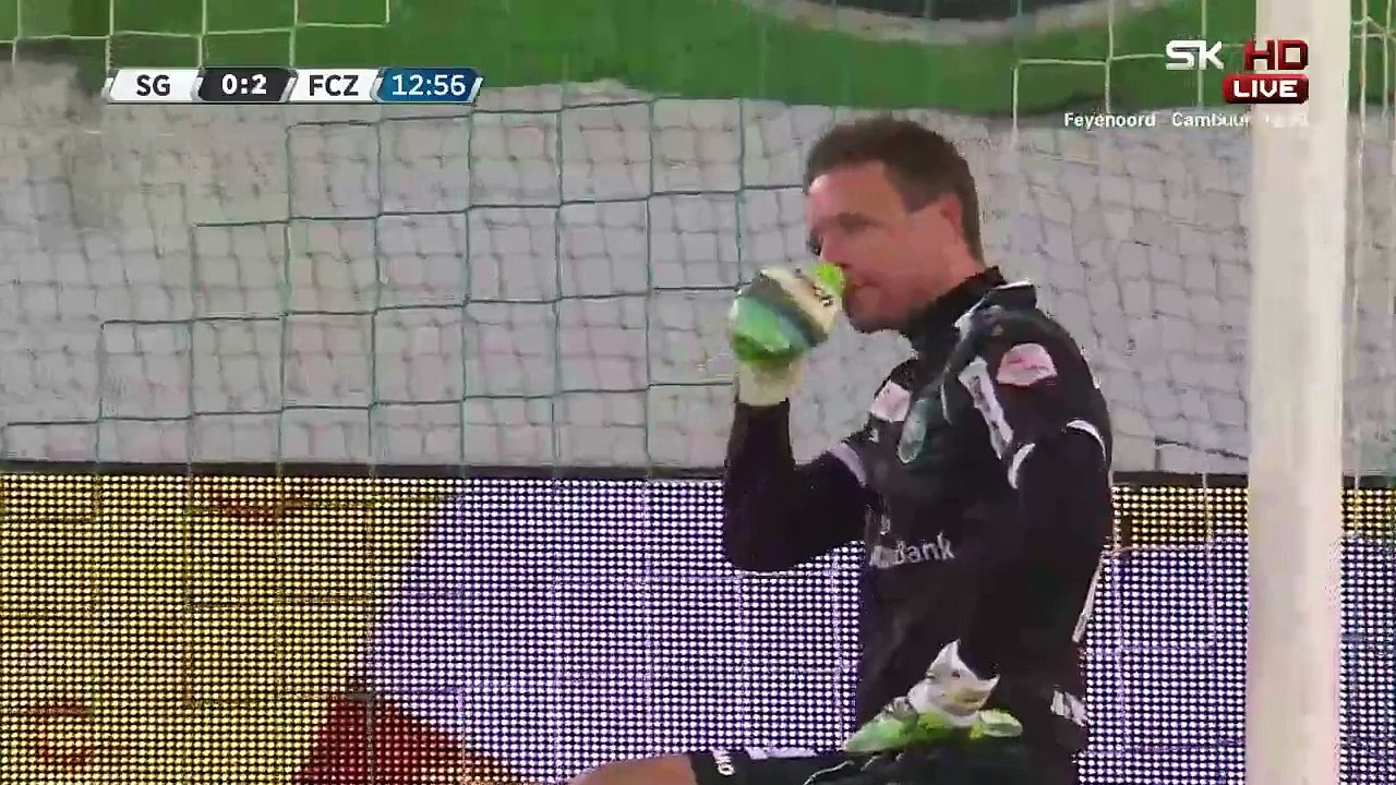 Marco Schönbächler 0:2 Amazing Goal | St.Gallen - FC Zurich 07.02.2015 HD