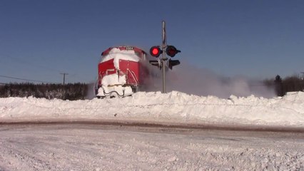 El tren canadiense que no se detiene por la nieve