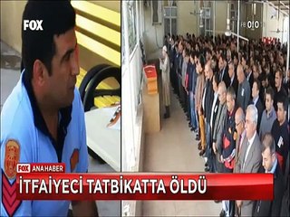 Kurtarma balonundan yere çakılan itfaiyeci tatbikatta hayatını kaybetti
