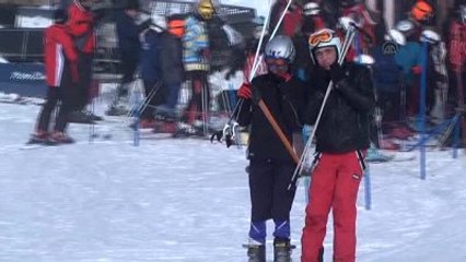 Yarıyıl Tatilinin Son Günlerini Kayarak Değerlendirdiler