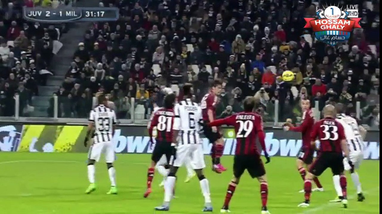 هدفي اليوفي الثاني في ميلان بونوتشي