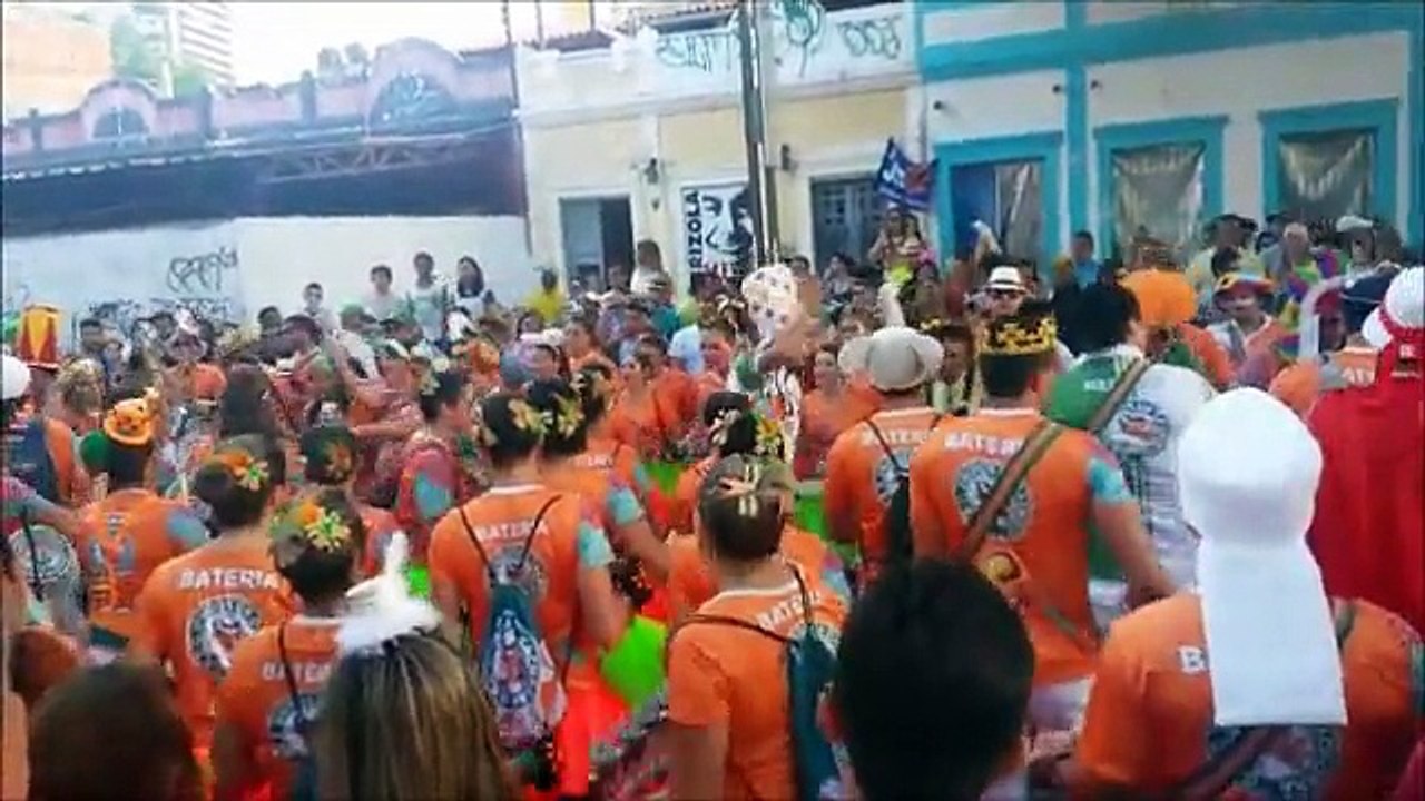 Foliões do Unidos da Cachorra animam último dia de Pré-Carnaval