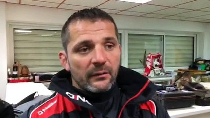 Frederic GARCIA entraineur TARBES " Deçu du comportement de l'equipe"