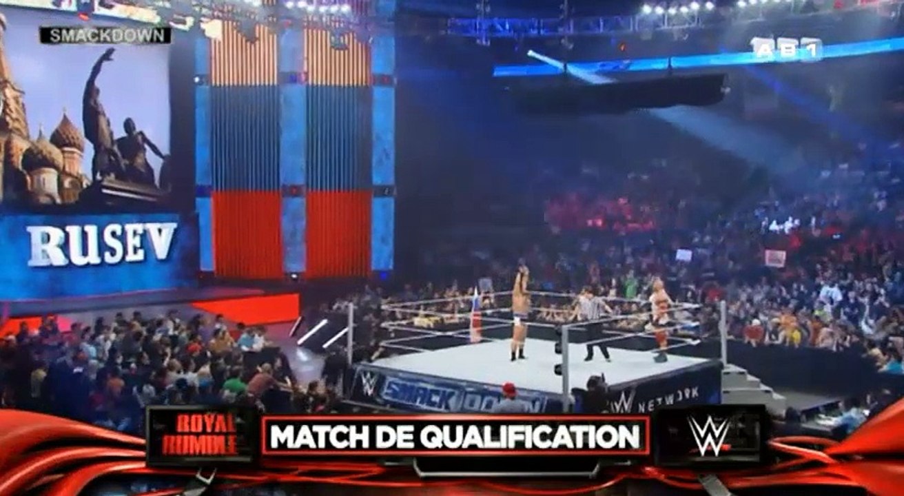 AB1 SMACKDOWN RUSEV VS RYBACK MATCH DE QUALIFICATION