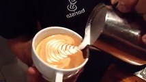 latte art çam ağaçları