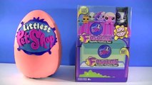 GIANT Littlest Pet Shop Play Doh Surprise Egg| LPS Fashems Blind Bag Opening Shopkins Bask