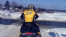 Randonnée motoneige 07.02.2015 vidéo 12. Passage à Val Bélair.
