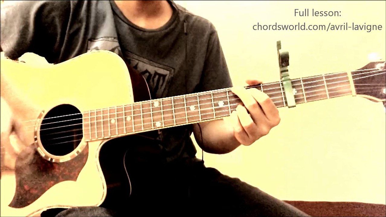 Avril Lavigne Here's To Never Growing Up Chords