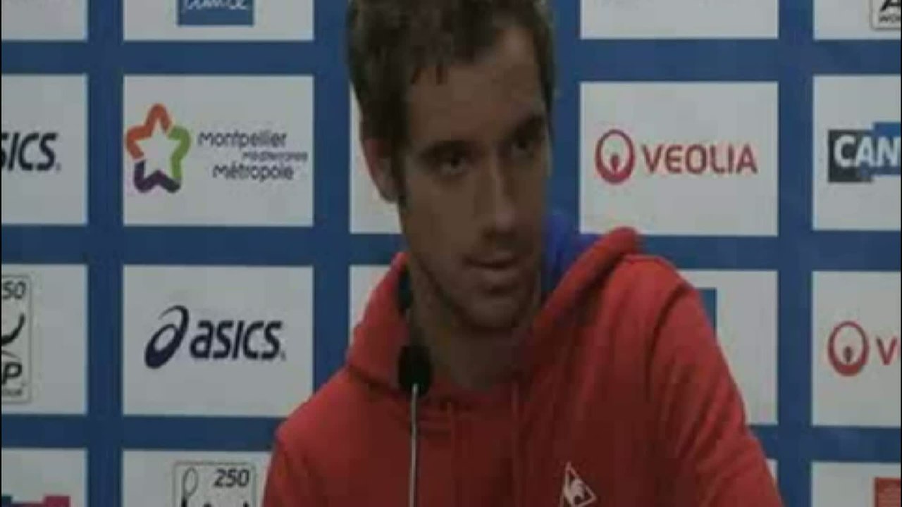TENNIS - MONTPELLIER: Gasquet «En confiance, c'est l'un des meilleurs joueurs du monde»