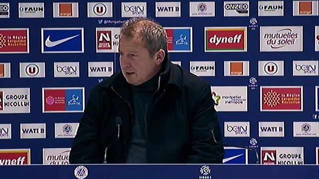 Rolland Courbis après MHSC 1-2 LOSC (24ème journée L1)
