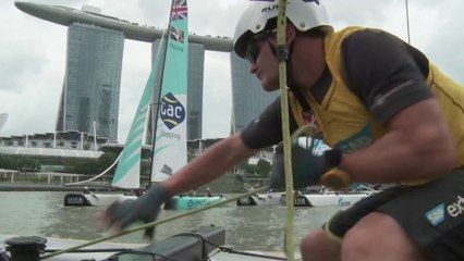 Les Extreme Sailing Series 2015 : Act 1, Singapore Day 2 round up