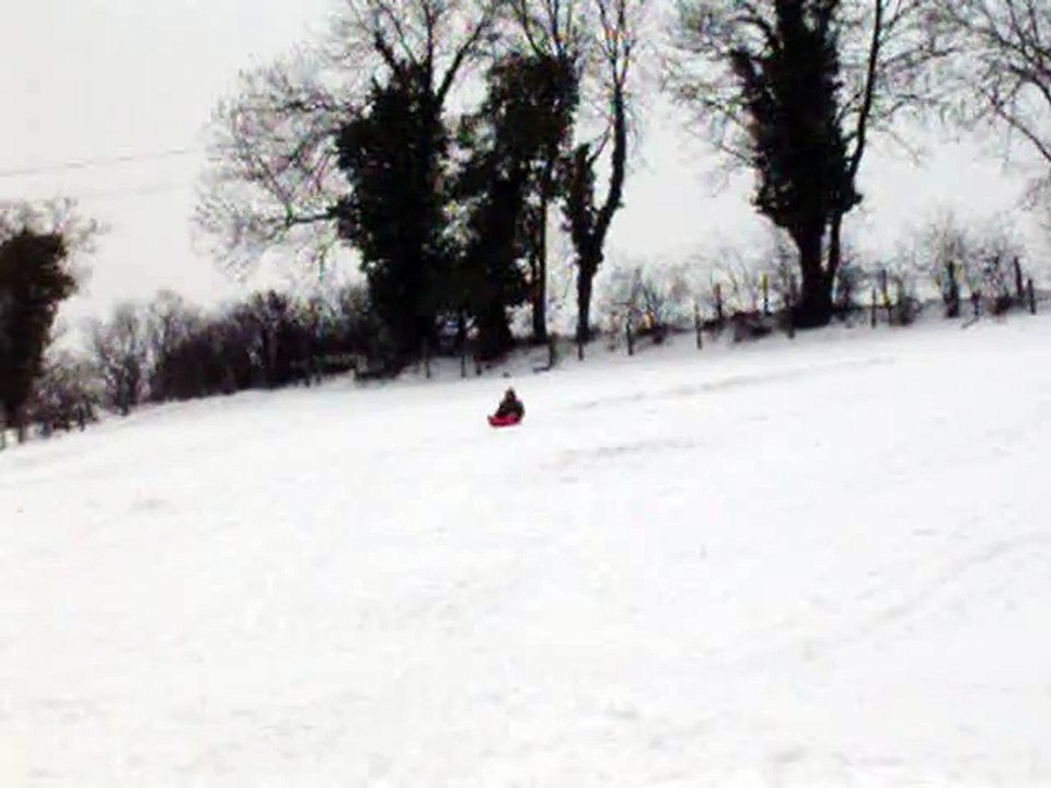 chute luge Thomas