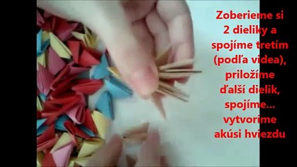 3D origami veľkonočné vajce (3D origami easter egg)