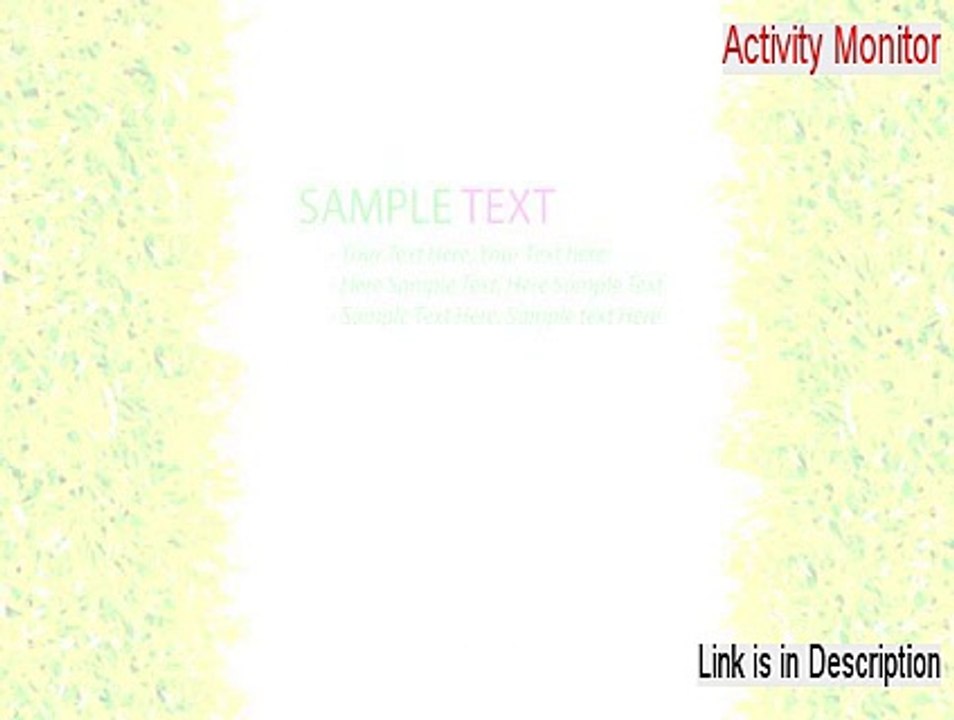 Activity Monitor Free Download [Risk Free Download]