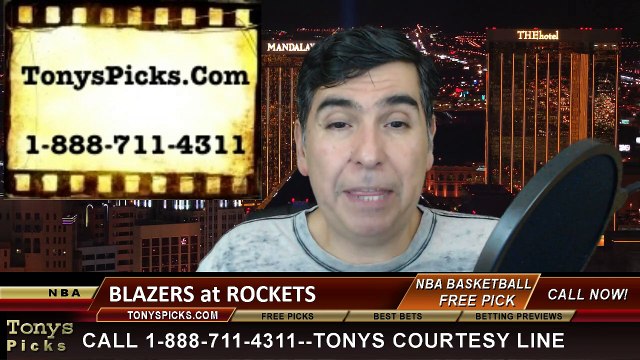 Houston Rockets vs. Portland Trailblazers Free Pick Prediction NBA Pro Basketball Odds Preview 2-8-2015