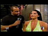 Victoria, Trish Stratus and Johnathan Coachman Backstage Segment