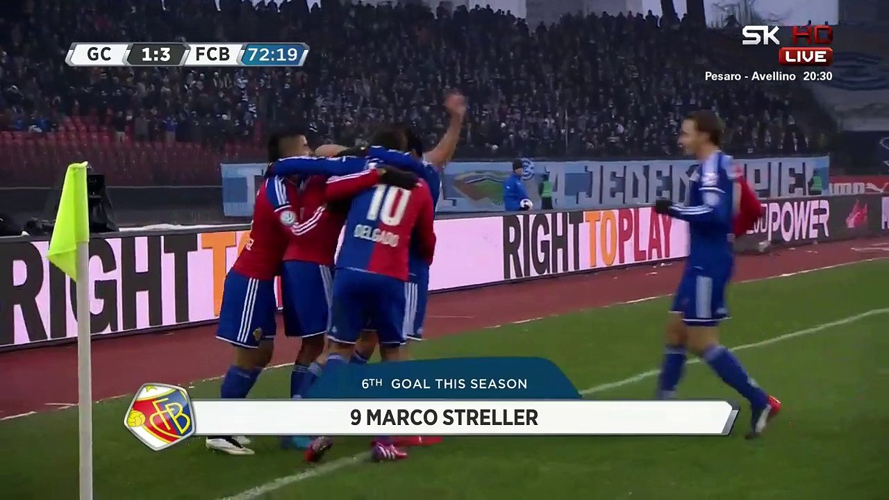 Marco Streller 1:3 | Grasshoppers - Basel 08.02.2015 HD